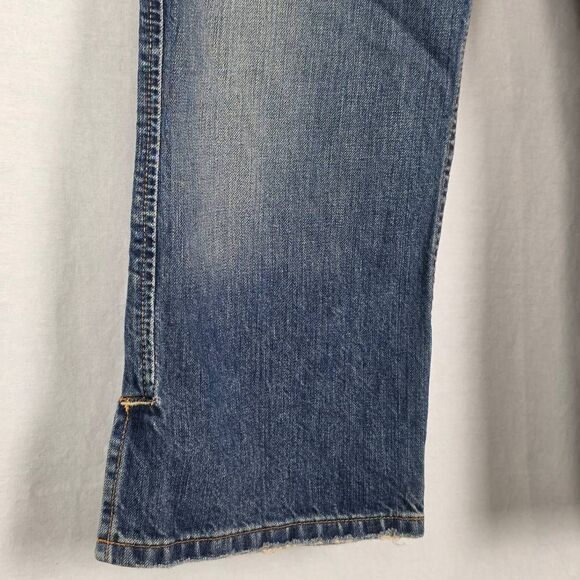 BKE Harbor Relaxed Crop Jeans women’s 30 Blue Denim - Picture 3 of 9